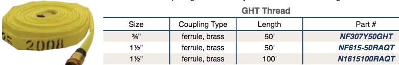 Forestry mop up hose