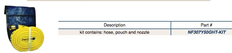 Forestry mop up hose kit